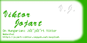 viktor jojart business card